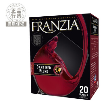 FRANZIA芳丝雅浓郁红系列干红葡萄酒 3L盒装 美国进口红酒