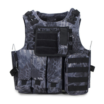 乐玩具枪战术背心特种兵多功能迷彩作战马甲男cs战术装备防刺服防弹