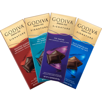 GODIVA歌帝梵牛奶巧克力制品片90g 进口休闲零食分享 浓醇巧克力 牛奶巧克力制品片