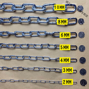 东城镀锌铁链子防盗狗链焊接铁链条栓牛景观护栏铁索链河道防护秋 3