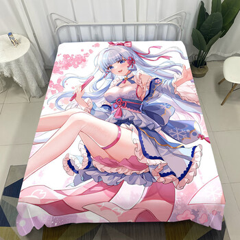 蔓尔思特定制神里绫华床单床笠 原神动漫被单人学生宿舍上下铺床垫