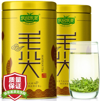 乐品乐茶 特级毛尖茶2020新茶茶叶绿茶明前信阳嫩芽春茶250g(125g*2罐）