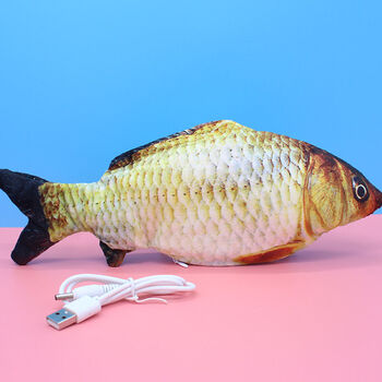 【金铂喜】玩具鱼仿真电动鱼儿童玩具逗娃鱼毛绒玩具旭阳如鑫电子