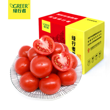 绿行者（GREER） 透心红番茄5斤 生吃西红柿蔬菜水果生鲜茄瓜果酸甜多汁