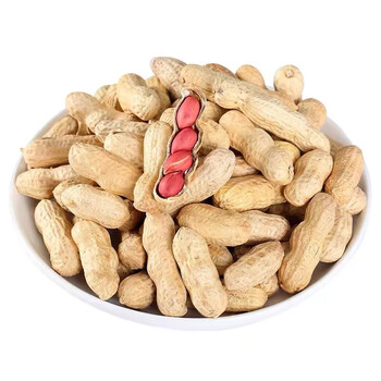 哺食旺炒花生带壳5斤 铁锅沙土炒红皮花生 现炒两颗1斤 四粒红皮1斤【