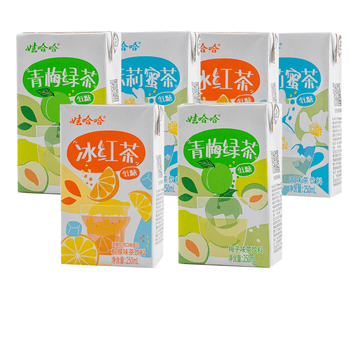 青梅绿茶 250ml*8盒/ 冰红茶柠檬味青梅绿茶茉莉蜜茶饮料宅家安小离