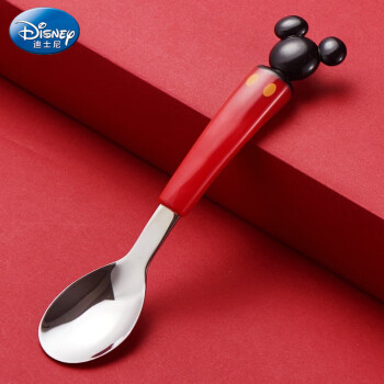 迪士尼（Disney）儿童勺子不锈钢家用餐具餐勺汤勺创意3D可爱卡通婴儿宝宝吃饭勺