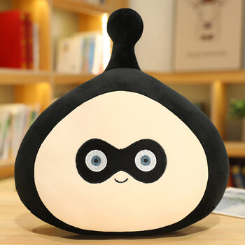 灿驰蛋仔派对毛绒玩具玩偶小蛋贩子公仔排队劳改黑蛋娃娃周边抱枕 黑