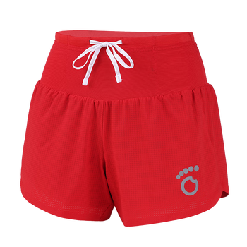 锐男子运动马拉松户外4英寸吸湿速干带内衬腰包手机短裤红色2xl7785kg