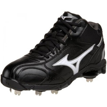 美津浓mizuno男子9spikeprolimitedmidg5棒球鞋黑色白色13中国4713