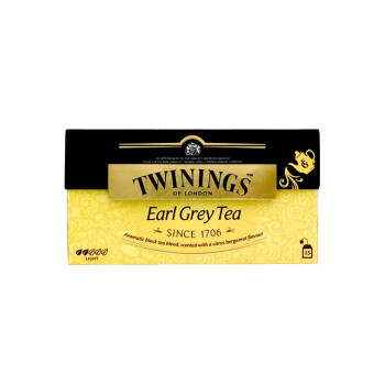 英国川宁(TWININGS) 茶叶 红茶 豪门伯爵红茶 进口茶叶 浓香型茶叶 下午茶 袋泡茶包 2g*25包