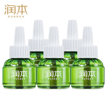 润本（RUNBEN) 蚊香液 婴儿 驱蚊 150晚45ml×5瓶 补充装 电蚊香 驱蚊水 电蚊香液 婴童驱蚊 无香型