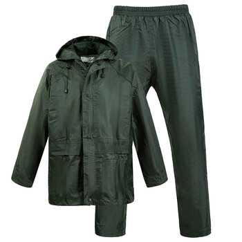 意設  橄榄绿雨衣 武抗洪抢险救灾执勤雨衣 户外应急物质高强防雨雨衣