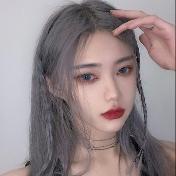 22潮色系蓝紫雾灰青棕灰蓝奶茶亚麻蓝黑灰紫闷青色染发剂雾霾灰 八 九度底色染 图片价格品牌报价 京东