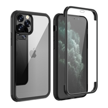 鑫圖 iphone11 pro手機殼雙面玻璃透明鏡面蘋果11promax保護套超薄