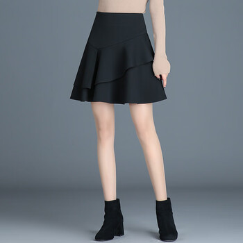 服饰内衣>女装>半身裙>吉诺丰京>吉诺丰京黑色半身裙女秋冬2023新款