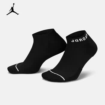 耐克(nike)男女袜新款jordan运动袜休闲短筒袜透气三双装袜子 dx9656