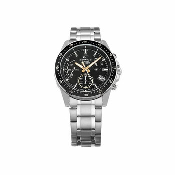 卡西欧(casio)三眼独角兽撞色商务表edifice钢带防水表石英男手表送礼