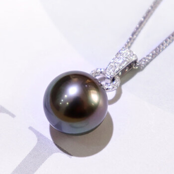 珠宝首饰>珍珠>珍珠吊坠>拾禾>拾禾唯爱黑珍珠炫彩大溪地黑珍珠孔雀绿