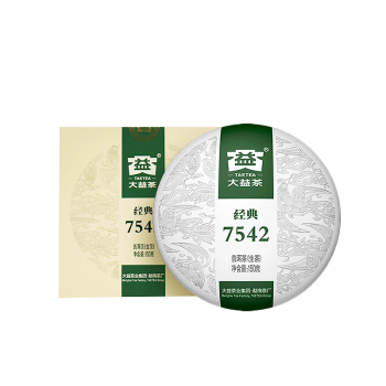 大益（TAETEA）中华老字号 7542 经典标杆生茶150g口粮茶 1801/2001批次随机