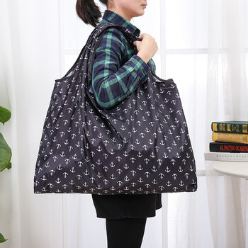 购物袋折叠 轻薄 手提购物袋防水帆布袋折叠便携轻薄大容量买菜购物袋