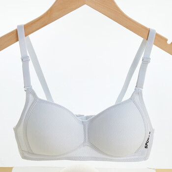 背心第三阶段薄款无钢圈文胸罩10-15岁女孩子穿的防凸点文胸美背 白色