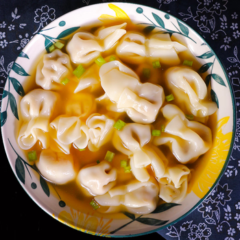 鸣亮小金鱼馄饨薄皮绉纱云吞扁食抄手方便速食新鲜肉速冻早餐馄饨 [小