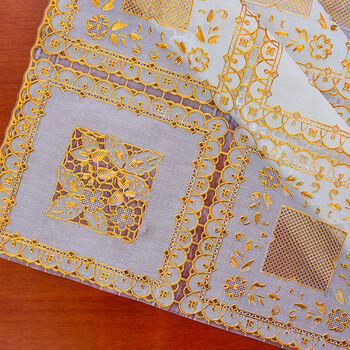 烫金桌布防水防烫防油茶几餐桌布长方形桌布方桌正方形桌布防水 木槿