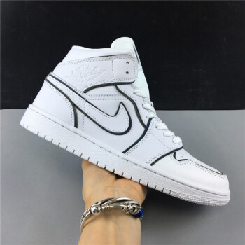 耐克（NIKE）女鞋新款AIR  JORDAN 1  AJ1 运动休闲篮球鞋CD0461-601 CK6587-100 二次元 37.5