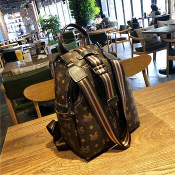 酷奇袋鼠真皮背包女双肩包2024新款时尚潮流旅游大容量旅行包牛皮休闲