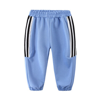 贝壳元素宝宝长裤子春装新款男童童装儿童休闲运动裤子kzd676浅蓝色