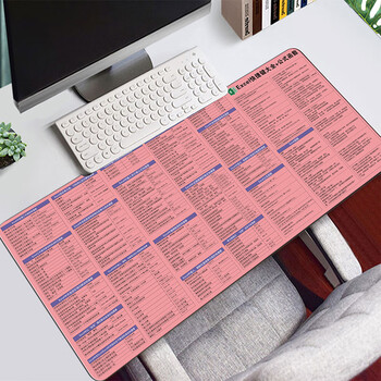 超大可爱女生ins风pscadwordexcel函数公式鼠标垫办公快捷键桌垫excel
