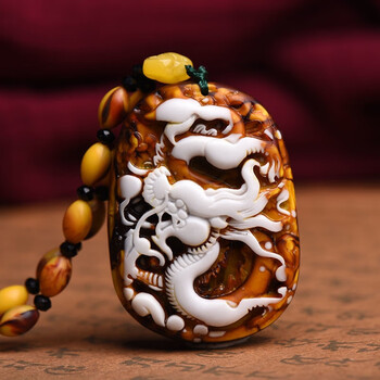 美印情 龙涎香吊坠"灰琥珀"蜜蜡男女款毛衣链移动香水牌子自带香水