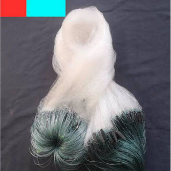 加粗丝单层渔网沉网1米2米3米网捕鱼网甲鱼鲤鱼挂网单层沉网15米高4指