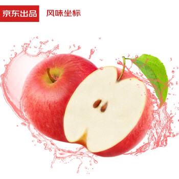 风味坐标 山东烟台栖霞红富士苹果6粒 单果果经70-80mm 新鲜 生鲜水果
