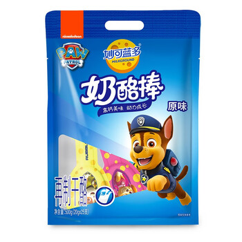 妙可蓝多 汪汪队儿童奶酪棒500g 原味 高钙0防腐剂健康营养宝宝零食