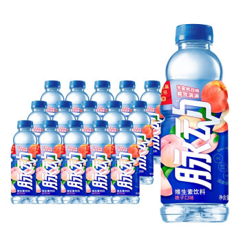 脉动(Mizone) 桃子口味 600ML*15瓶  维C果汁水低糖纤维维生素运动功能饮料 吴亦凡代言