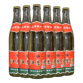 红高粱酒53度06年山西纯粮食白酒12瓶装整箱年份窖藏老酒 53度450ml*6