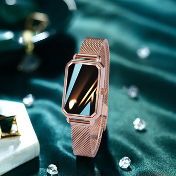 ots智能时尚女士小绿表多功能可蓝牙心率血压睡眠来电提醒电子手表