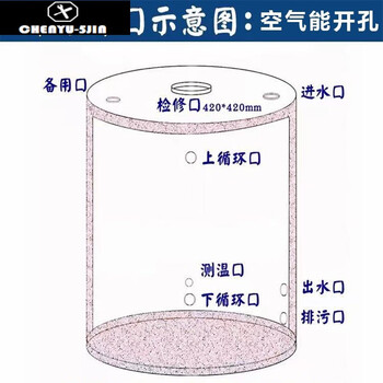不锈钢保温水箱304防冻储水罐水桶锅炉热水酒店圆形太阳能储水箱 5吨
