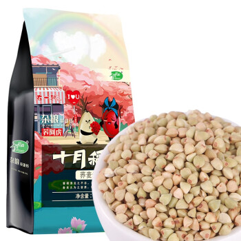 十月稻田 荞麦米 （荞麦 东北 五谷 杂粮 粗粮 真空装 大米 粥米伴侣）1kg