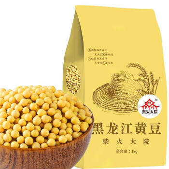 柴火大院 黑龙江黄豆 （杂粮 榨豆浆 东北大豆 粗粮  粥米搭档）1kg