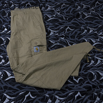 carhartt卡哈特工装裤 柔软长裤复古情侣街头潮流日系男女款 卡其色
