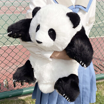 绿野客萌兰和花花仿真大熊猫毛绒公仔玩偶玩具送女生情人节生日礼物
