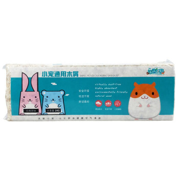 憨憨乐园 仓鼠用品木屑1kg 兔子金丝熊荷兰猪龙猫宠物松鼠除臭垫材垫料锯末刨花用品