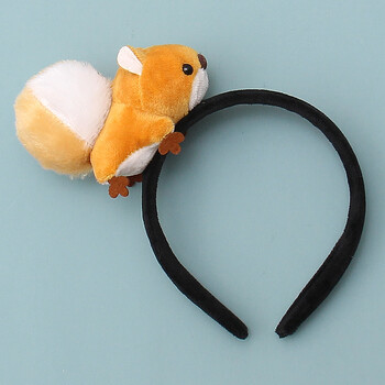 卡通发箍猫耳朵超萌洗脸发卡搞怪螃蟹恐龙甜美头饰拍照头箍女小松鼠