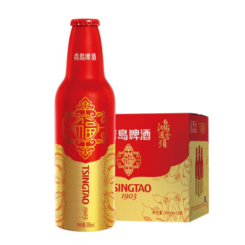 青岛啤酒（Tsingtao）鸿运当头11度355ml*12瓶 生肖金牛罐 整箱装 喜庆专享 尊享品质（与普通装随机发货）