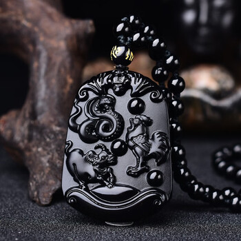 蛇牛鸡三合金局黑曜石酉丑子合岁局丑巳旺岁局吊坠巳酉丑牛形鸡形小号珠链款 图片价格品牌报价 京东