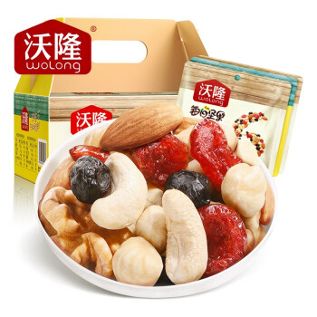 沃隆每日?qǐng)?jiān)果750g/30袋混合堅(jiān)果孕婦休閑即食小零食干果禮盒家庭款