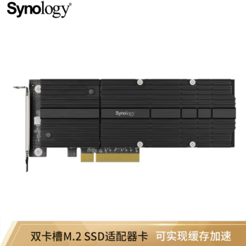 群晖（Synology）四川成都 NAS专用 M2D20 双插槽 M.2 SSD扩展卡 网络存储服务器配件 M2D20